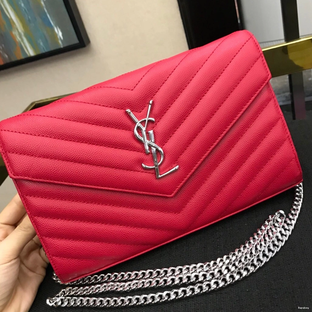 Rep ladies REP WALLET YSL MATELASSÉ CASSANDRE CHAIN 0724